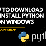 how to download and install python on windows