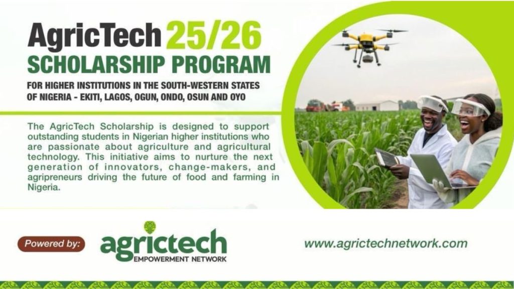 AgriTech Undergraduate Scholarship 2026