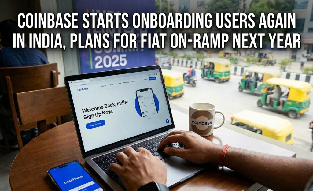 Coinbase onboarding users in India