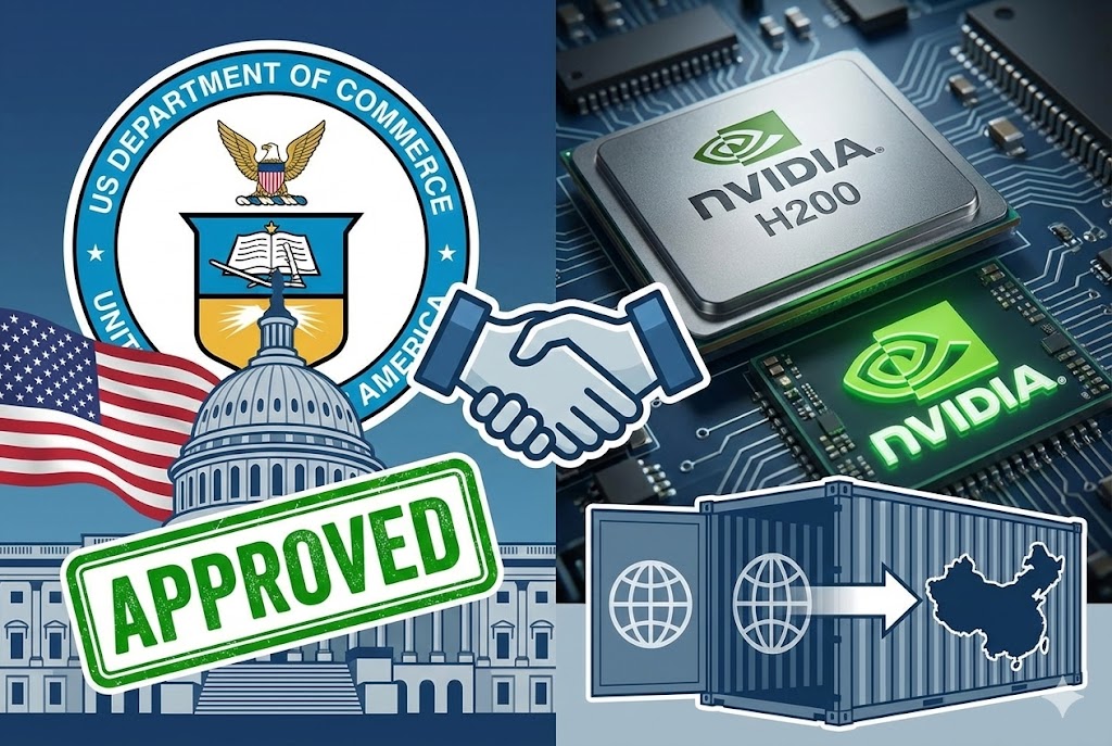 US Department of Commerce Approves Nvidia H200 Chip Exports to China